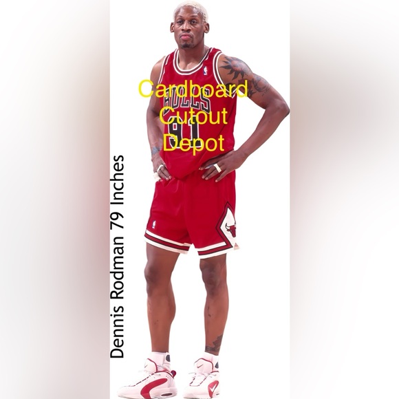 Dennis Rodman Life Size Cardboard Cutout with FREE Shipping! LAST ONE!